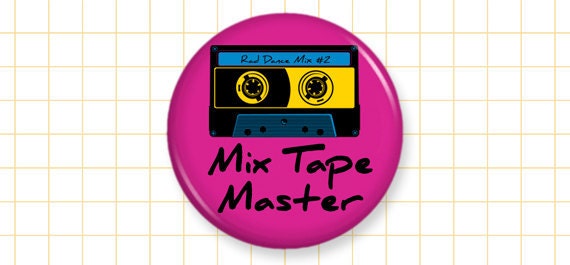 80s Magnet "Mix Tape Master" - 1.25 Inch - ctrlaltdeviant