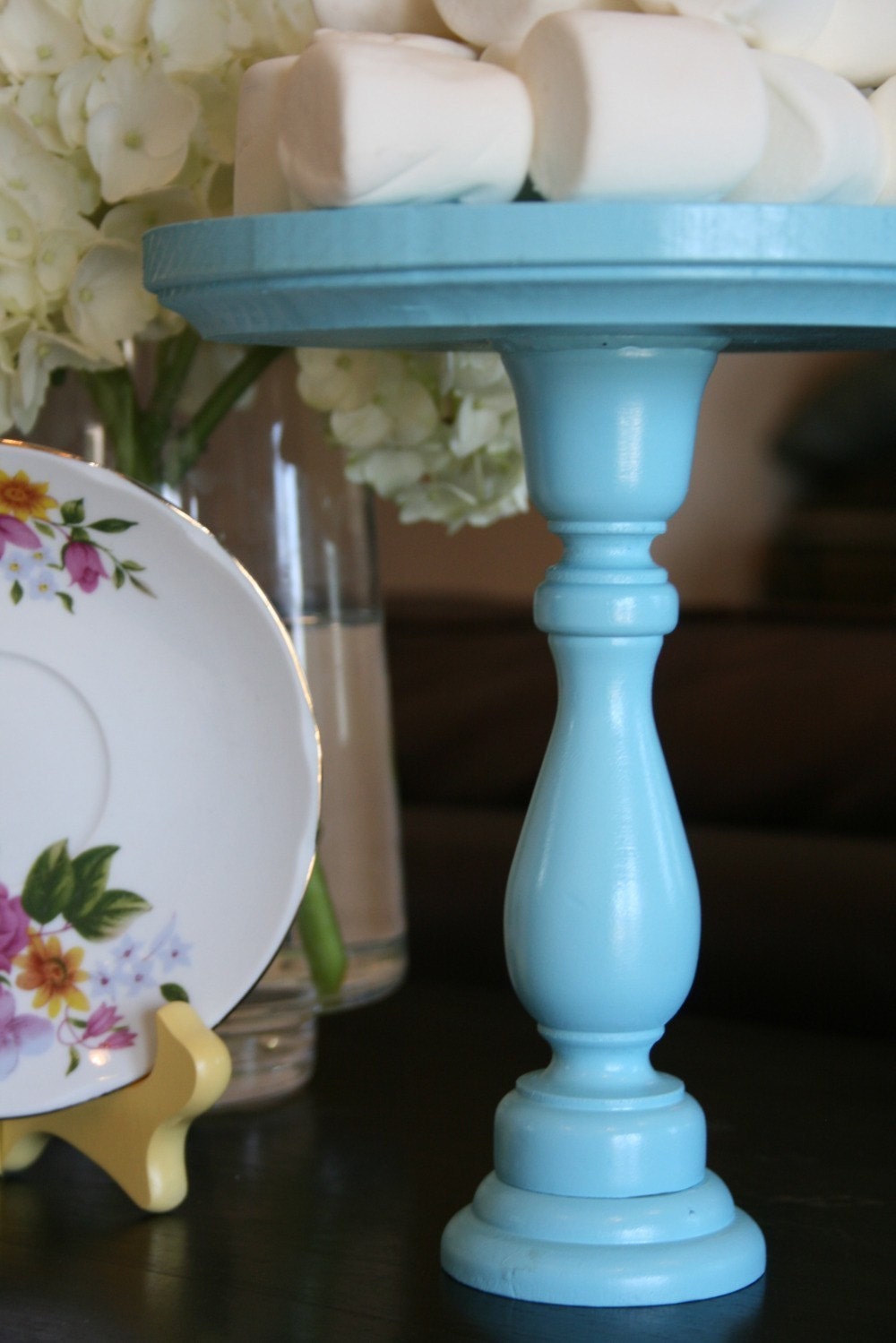 Blue Cake Stand. Small/Tall Size