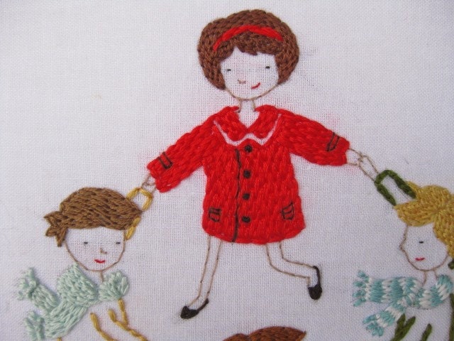 round and round embroidery pattern