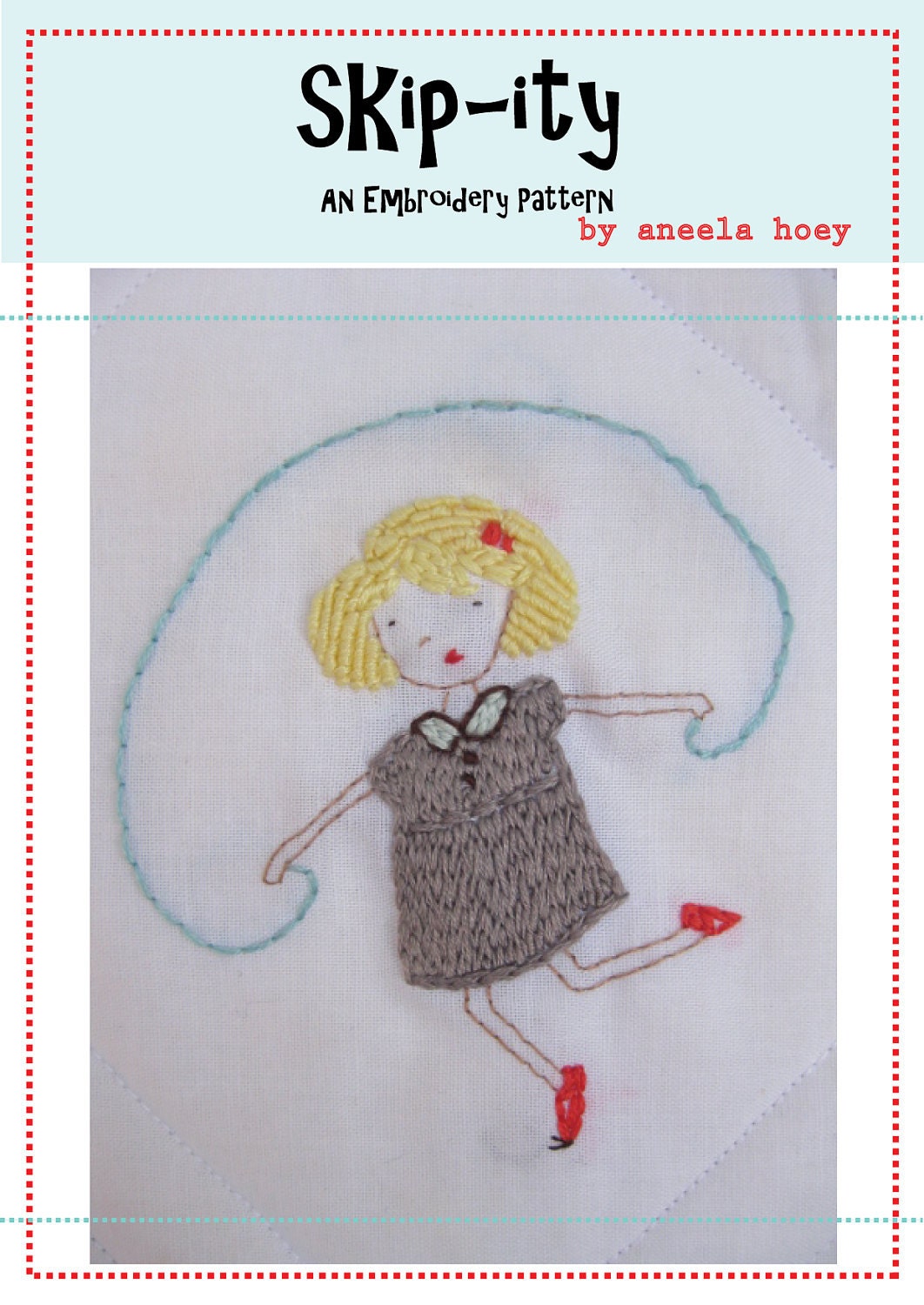 skip-ity girl embroidery pdf pattern