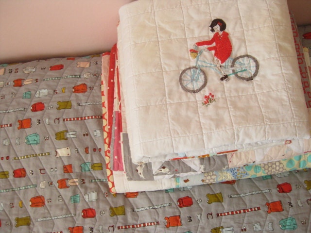 girl on a bicycle embroidery PDF