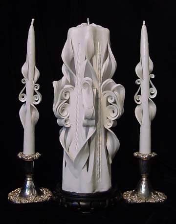 Carved Unity Candles