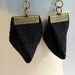 Black Origami Kimono earrings