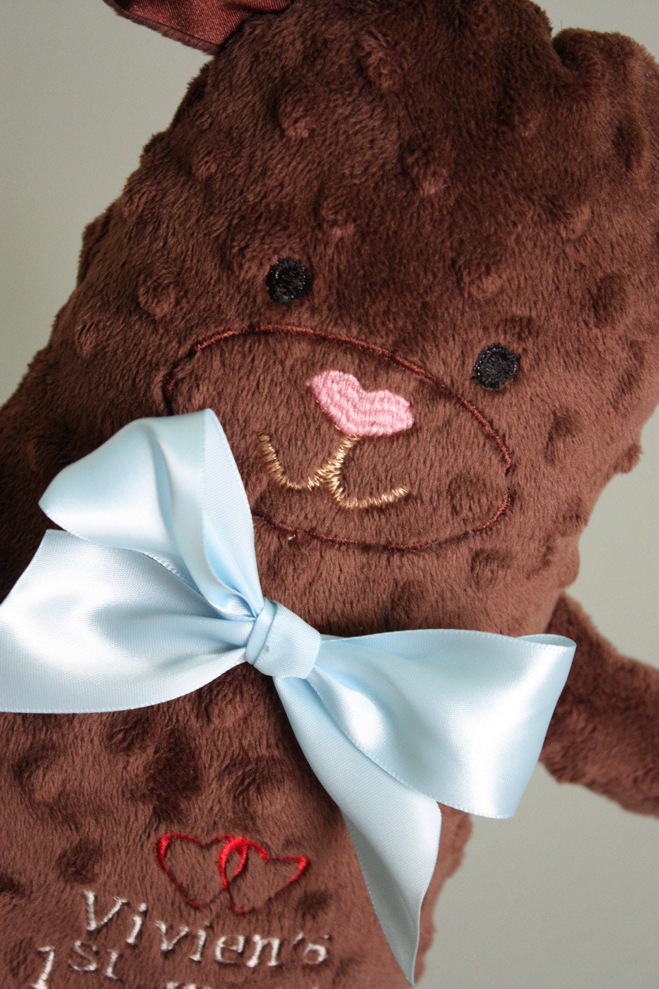 Baby's First Teddy Bear - Stuffed Bear For Girl or Boy - Free Personalization with name