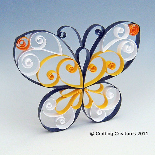 Quilled Butterfly Pattern / Tutorial