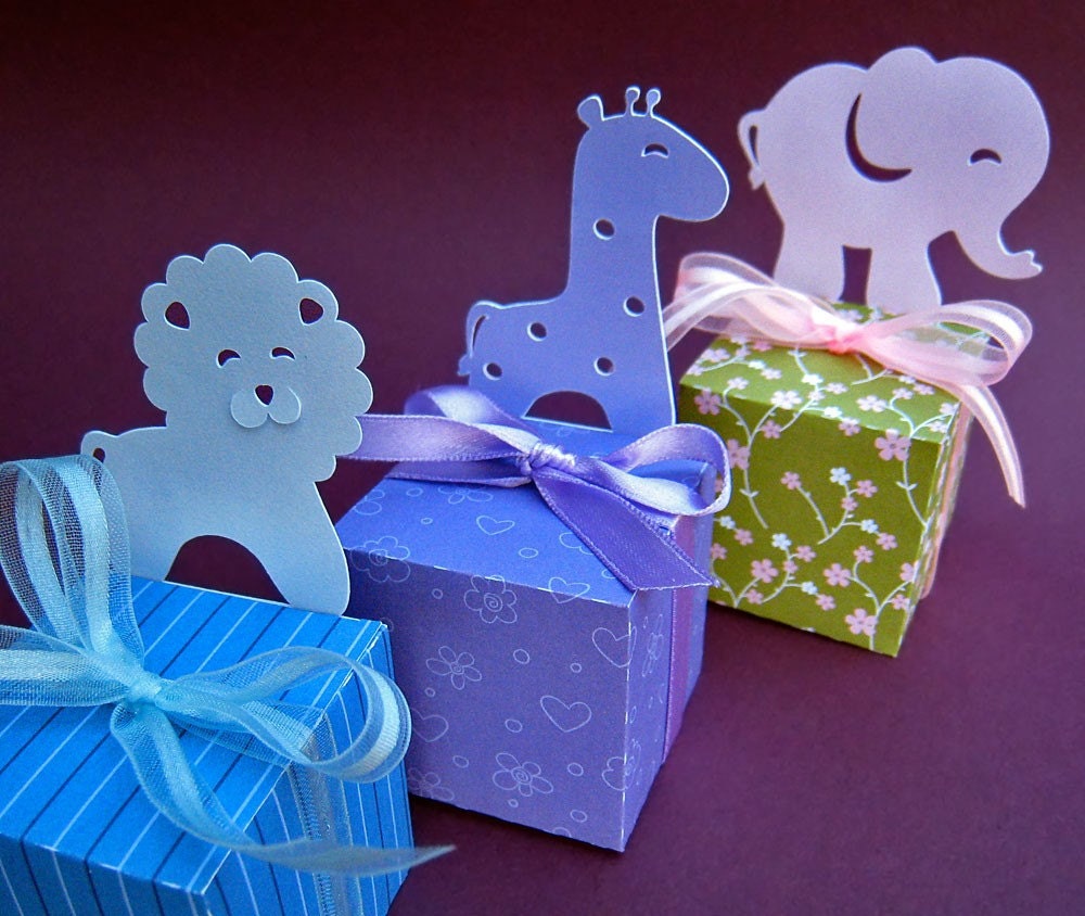 5 Animal Themed Party Favor Box Templates in SVG, DXF, Gsd, PDF Files