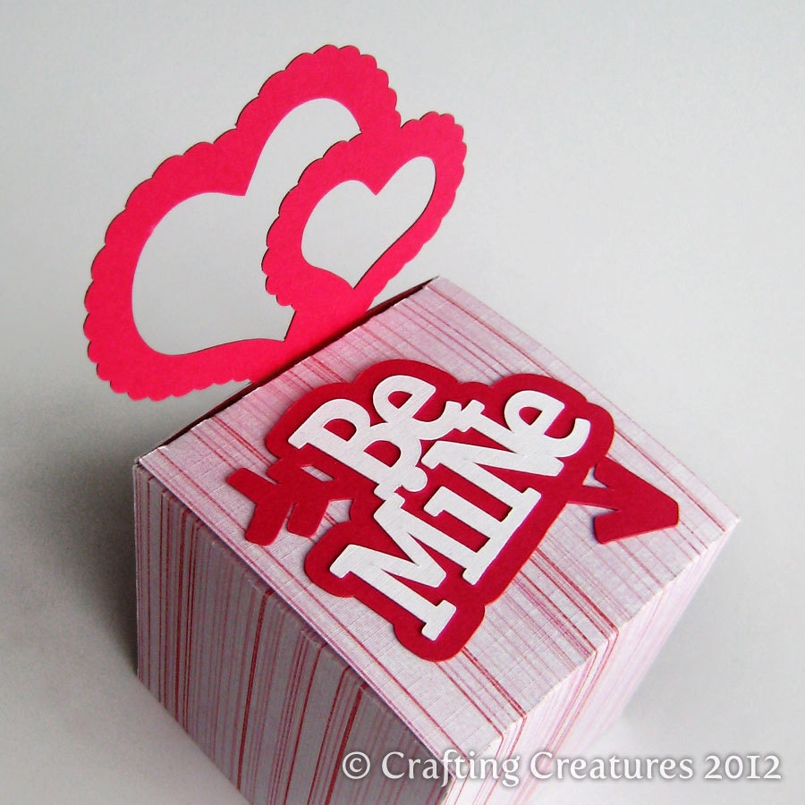 Valentine Heart Card, Gift Box, Chipboard, Balls, and Banner Decorations - SVG, DXF, PDF Files