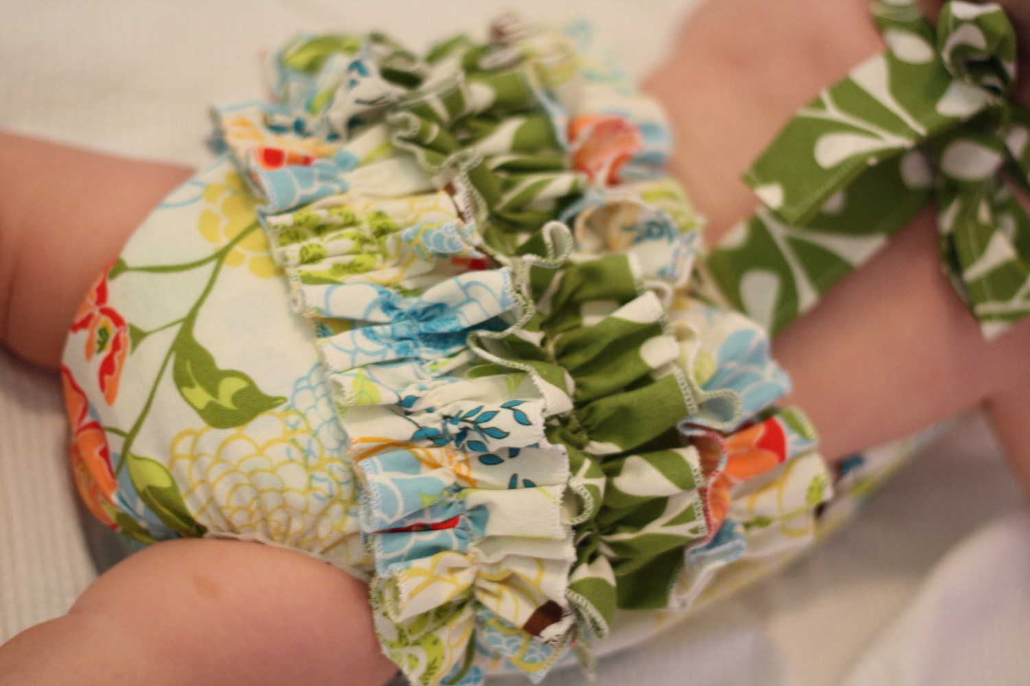 Spring Fling Ruffled Sunsuit with Flower Detail