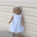 18 Inch American Girl Dolls American Girl Like Dolls, Communion Baptism or Flower Girl Dress with Doll Headband