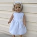 18 Inch American Girl Dolls American Girl Like Dolls, Communion Baptism or Flower Girl Dress with Doll Headband