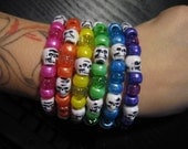 Skull Bracelets - Set of 6 (Plain OR Metallic)