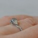 Hedgehog ring, sterling silver ring, hammered curved band, made to order