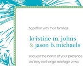 Tropical Wedding Invitation