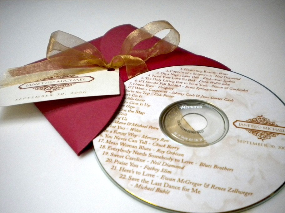 Personalized Wedding CD Favors