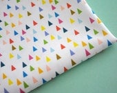 mountains - original fabric - fat quarter - triangle fabric - geometric fabric - rainbow fabric
