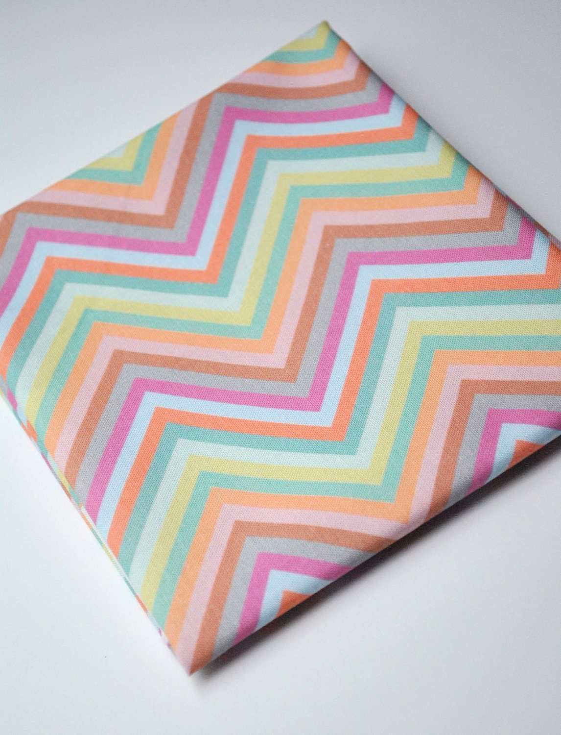 pastel chevron - original fabric - fat quarter - chevron fabric