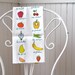 frutas y verduras - tea towel - linen-cotton - kitchen towel