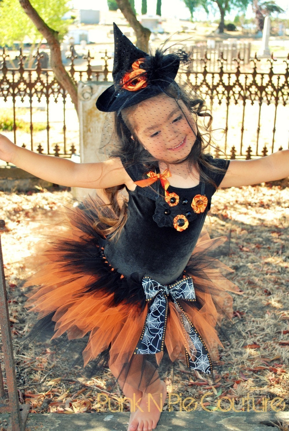 Coco The Couture Witch Halloween Costume 4 pc. set  Customize with your own colors.