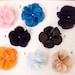 Organza Chiffon Silk Flower Hair Clip or Brooch Set of 2 WAS 12 NOW 6