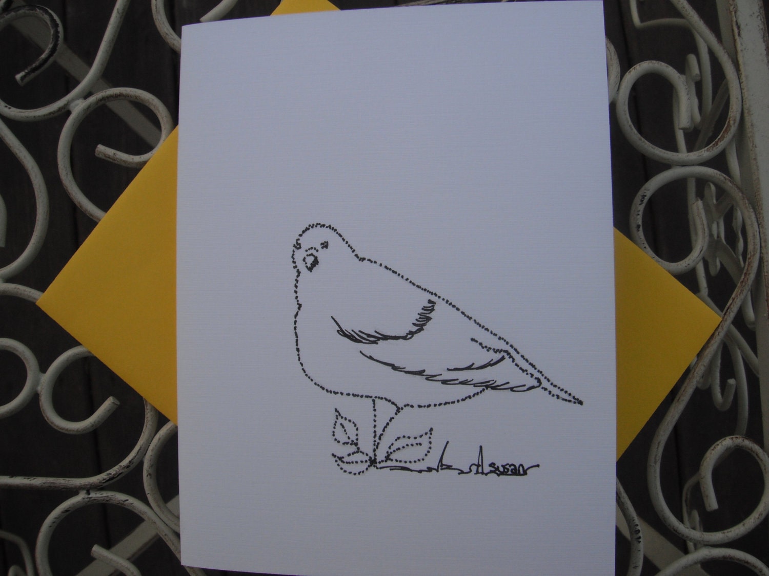Note Card - Pretty Bird