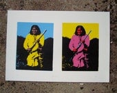Geronimo Diptych - Original Silkscreen Print 15x22