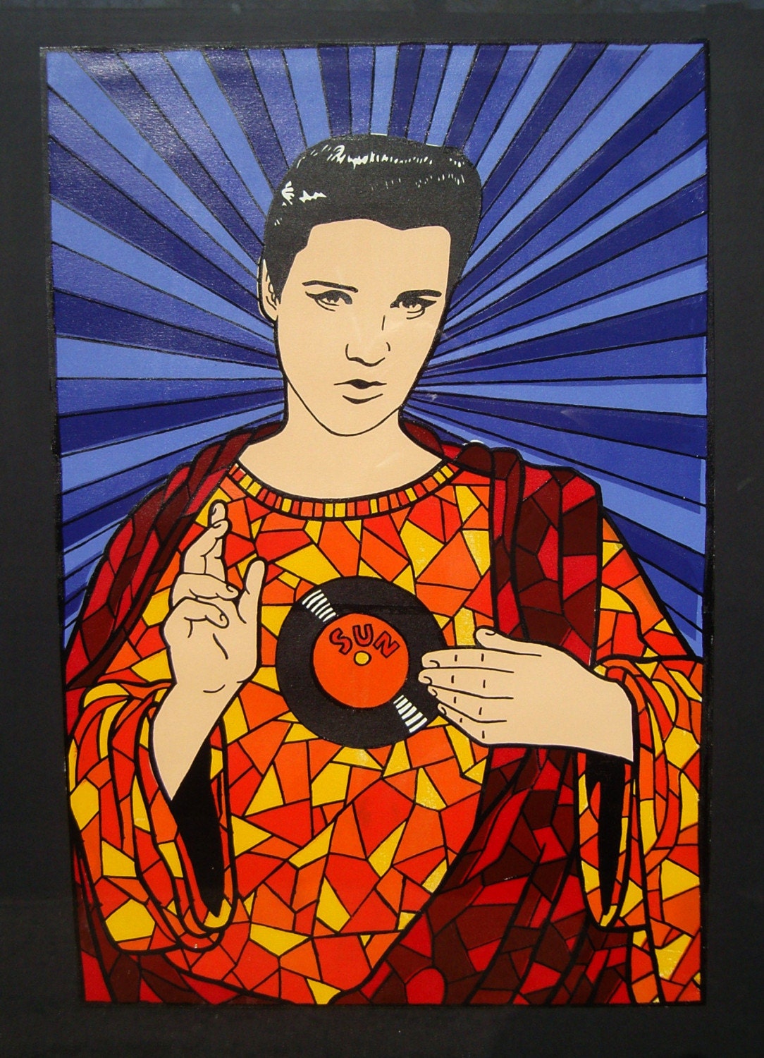 Elvis Christ II - Original Silkscreen Print 26x17