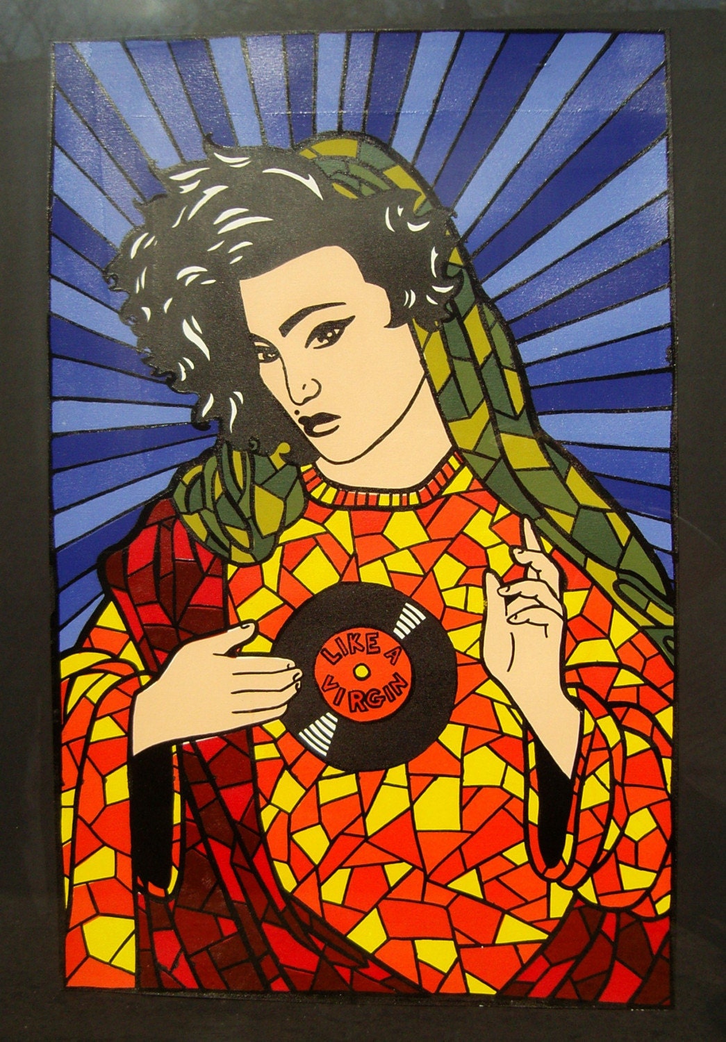 Virgin Madonna II - Original Silkscreen Print 26x17