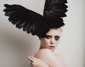 Couture Black Wings Headpiece - ArturoRios