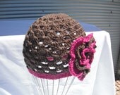Crochet Hat With Flower