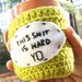 Coffee cozy mug cozy crochet green