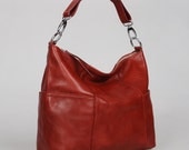 Leather hobo Jolie medium burgundy---Adeleshop handmade Leather bag Messenger Diaper bag Shoulder bag Tote Handbag Hip bag Women