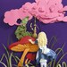 Alice in Wonderland - Giclee Print of Paper Illustration 5inx7in