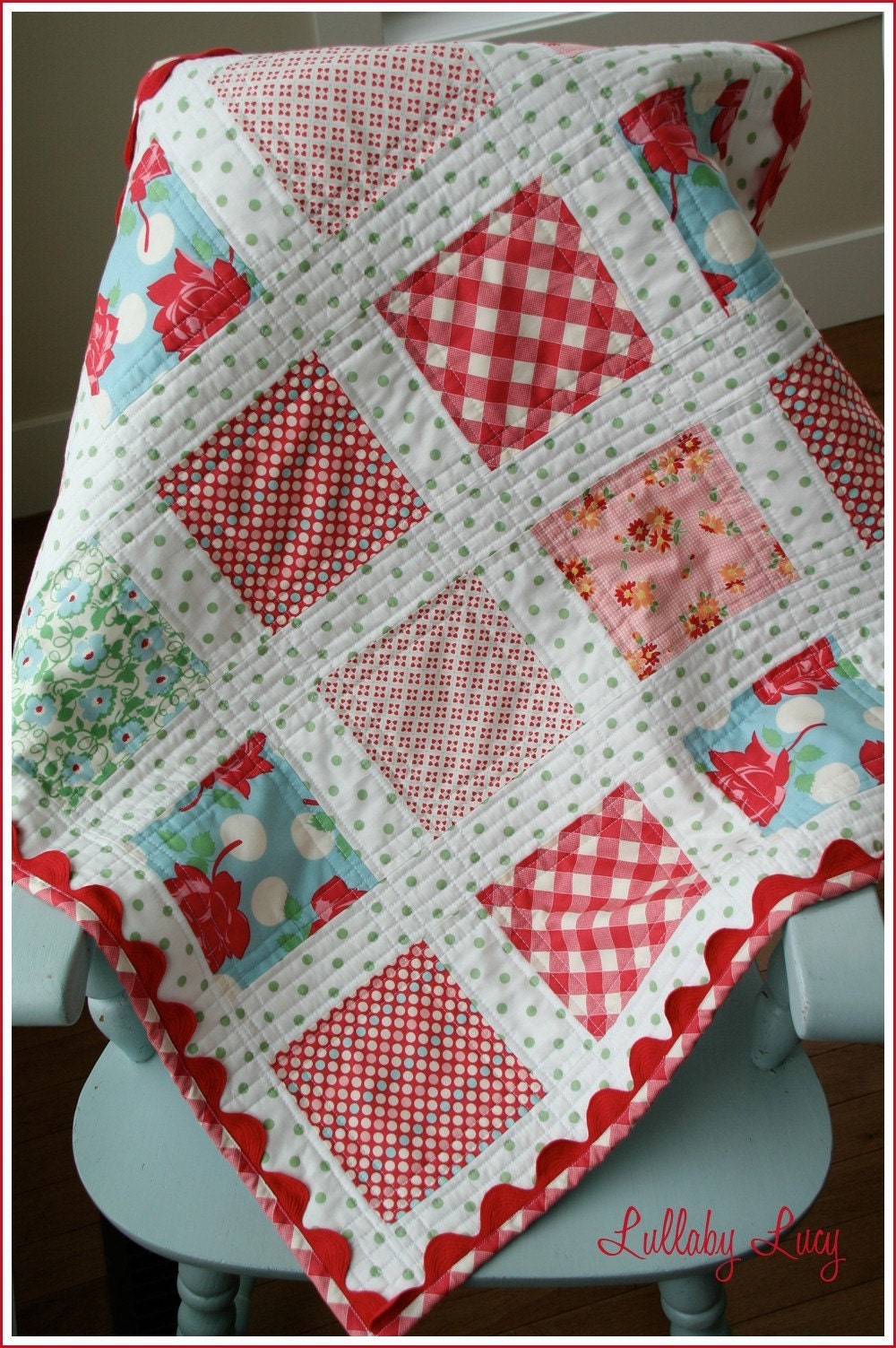 CUSTOM LISTING FOR CHRISTIE baby girl quilt