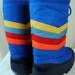 Vintage 80s Rainbow Moon Boots - Size 7 - 8