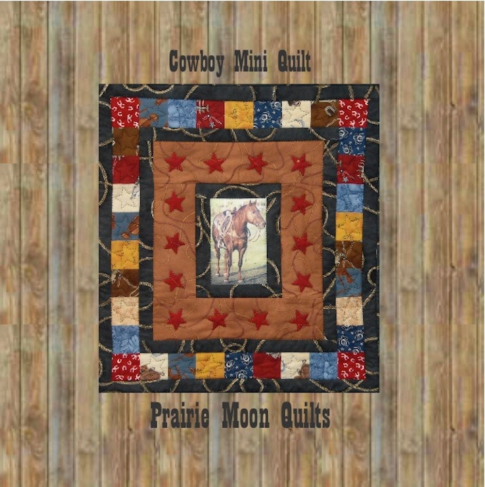 Cowboy Mini Patchwork Quilt Pattern