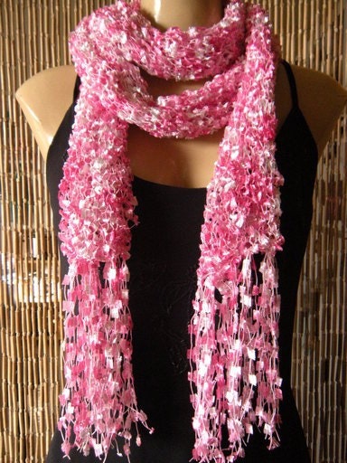 Lets do Pink sprinkled with Silver. Extra Long....One of a kind