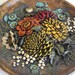 vintage -gorgeous large flower plaster wall hanging