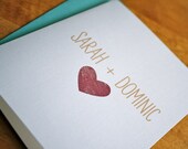 Customized Wood Grain Heart - Wedding or Engagement Names