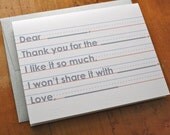 Fill in the Blank - Kids Handwriting Card - For Siblings... or Spouses