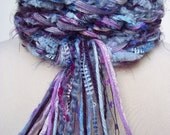 Knit Scarf, PEACOCK Scarf, Skinny Scarf, Pippy Scarf, Womens Scarves, Crochet Scarf
