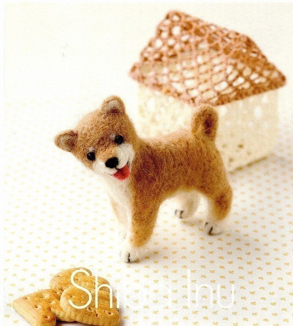 DIY handmade Japanese Felt Wool Dog Kit Package - 5 dogs to choose from