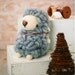 DIY handmade Large Felt Wool Gray Sheep kit package