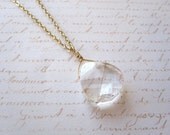 Swarovski Crystal Necklace 14k Gold Filled Chain