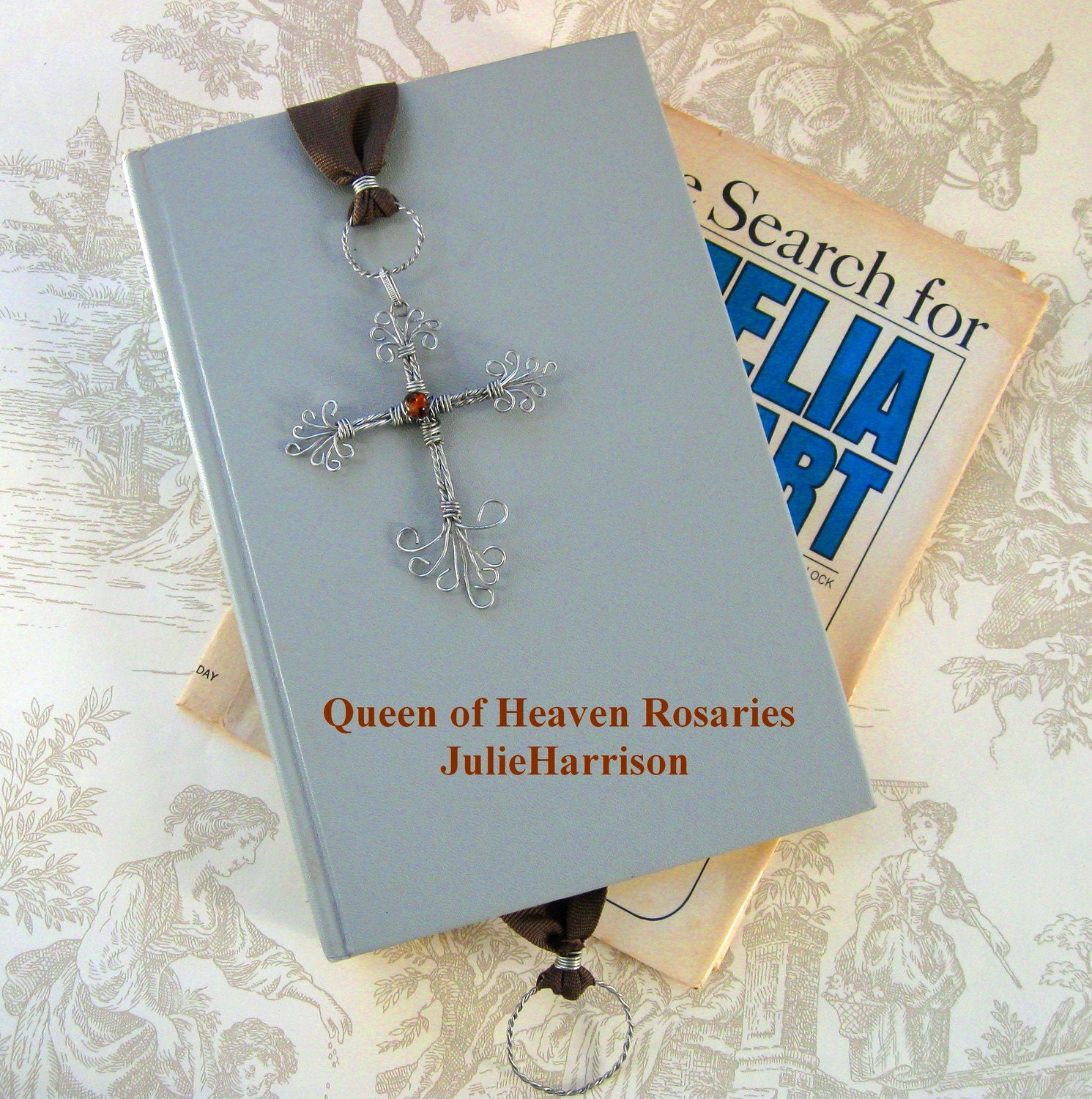 Cross Bookmark wire wrapped