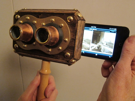 Steampunk Iphone 3D Stereoscope Viewer