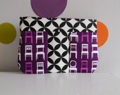 SALE- The Hilda- an inset zipper pouch