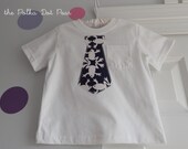 Sale- Boy Tie - T-shirt- Ready to ship, Size 18/24 months
