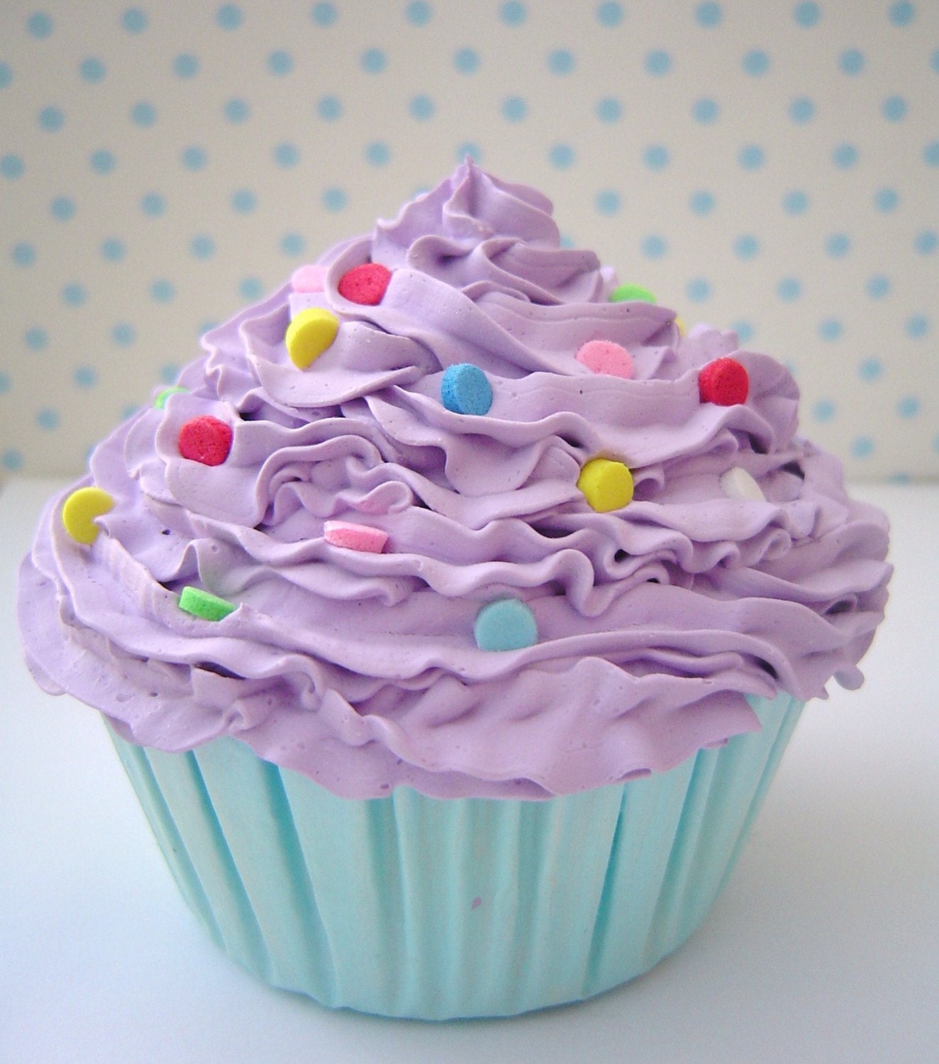 Centerpieces cupcake - FAKE CUPCAKE centerpieces graet for cupcake stand , cake stand  cake pedestal stand purple icing