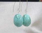 Earrings, Turquoise, Sterling Silver E329