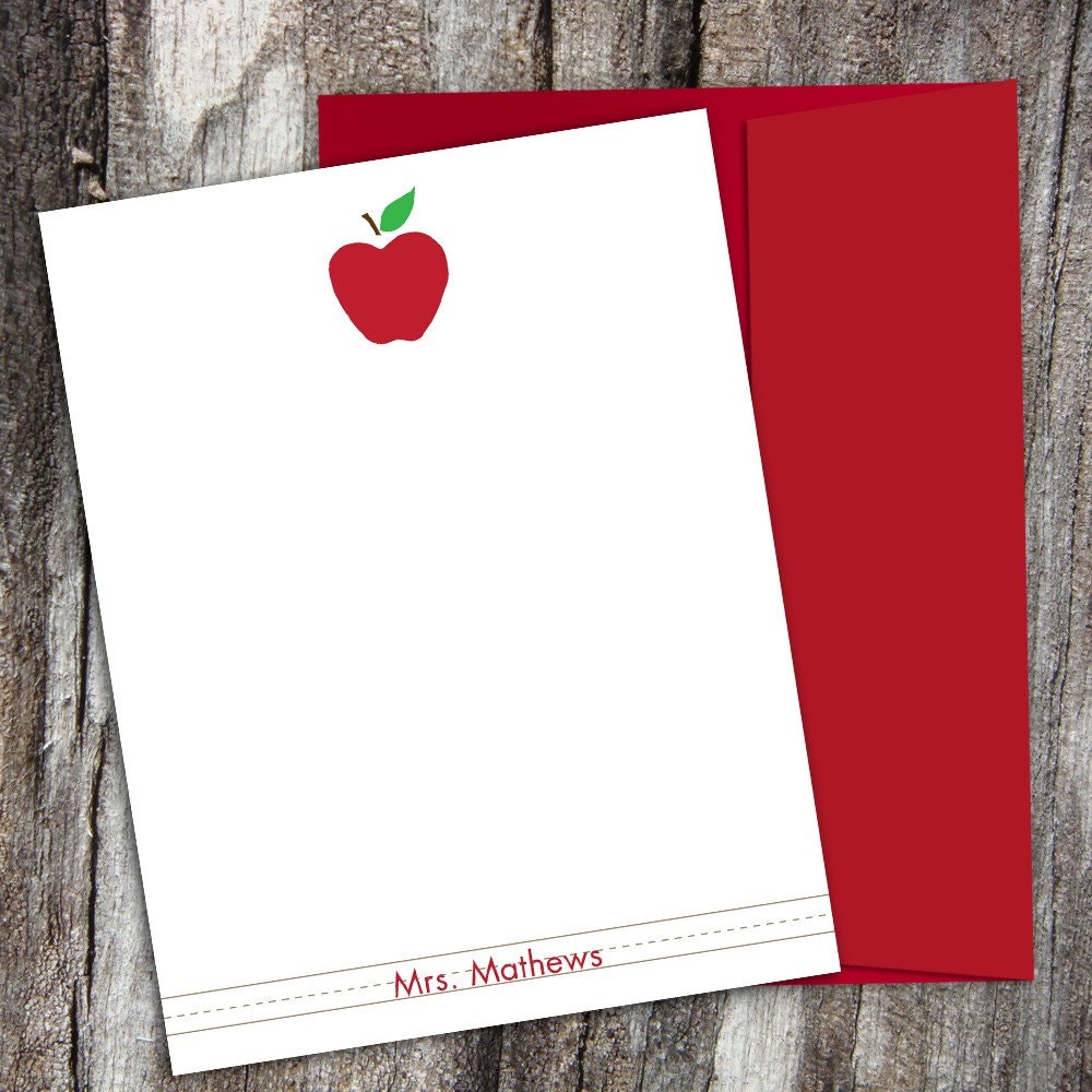 PERSONALIZED Teacher Notecard (Digital) DYI